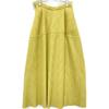 LE CIEL BLEU [Good Condition/24Stainless Steel] 24S67102 Wave Pleated Skirt skirt 34 yellowUsed