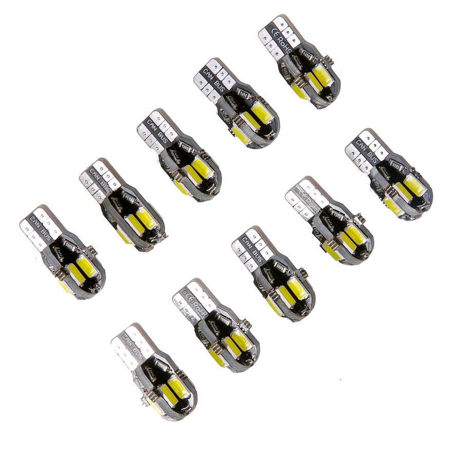 20 X T10 194 168 W5W 5730 8 Led Canbus Smd White Car Side Wedge Light Lamp Bulb