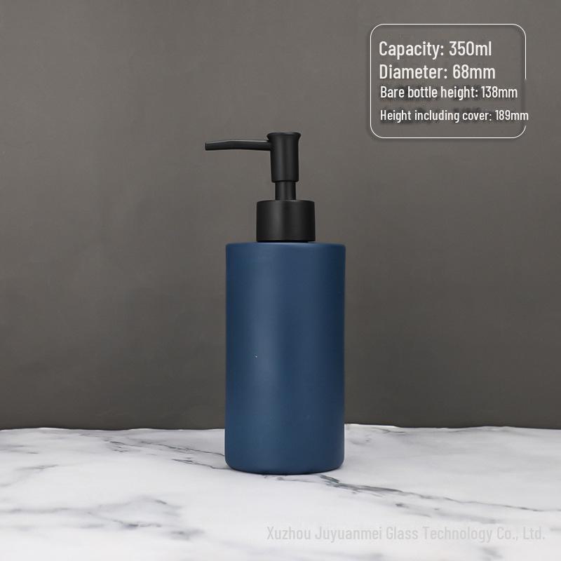 Nordic Style Glass Lotion & Soap Bottle for Home, Hand Sanitizer, and Hotel Shower Gel