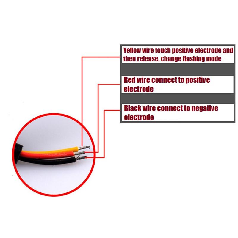 20PCS Amber LED Strobe Light 12v-24v 6LED Truck Trailer Lights Stroboscopes Car Light  Emergency Warning Hazard Flash Light