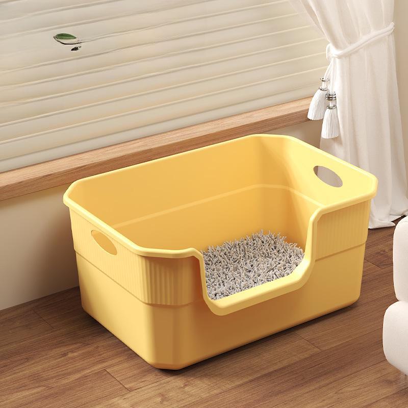 Thickened Semi-Enclosed Oversized Splash-Proof Cat Litter Box