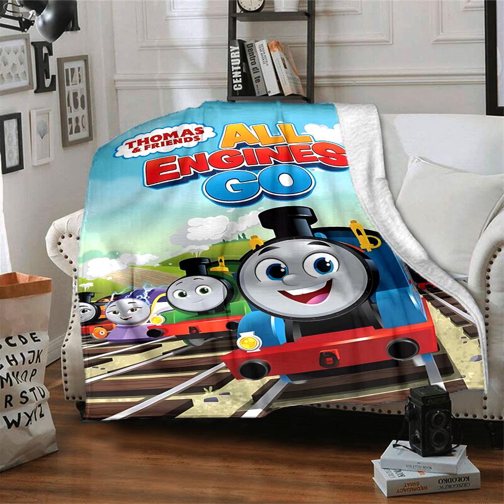 1pc Thomas Friends Spills Thrills flannel Blanket for Super Soft Cute Comfort Blanket for Travel Bedding Couch Sofa Blanket Y73018
