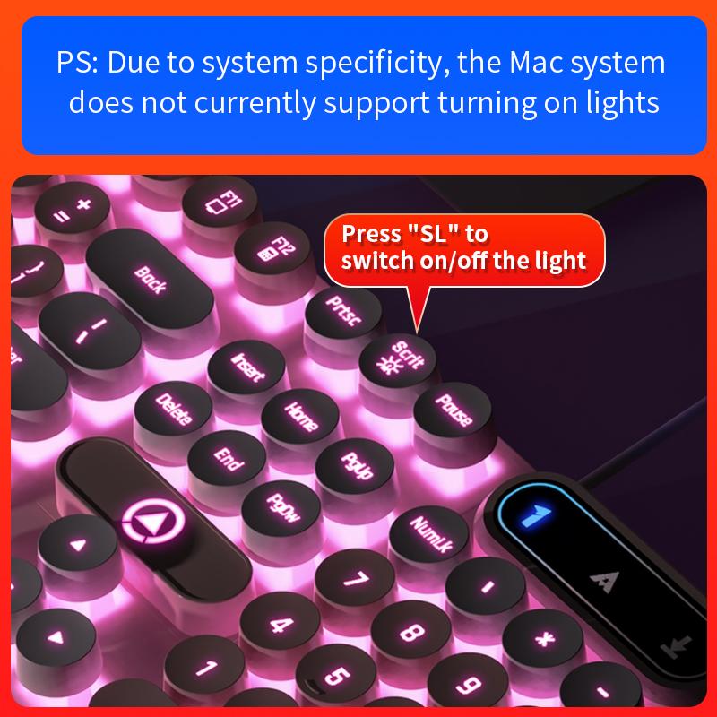 USB Wired Gaming Keyboard, 104 Keys Compatible with Windows Laptop/Computer/PC, Ergonomic Design, Office & Gaming Accessories