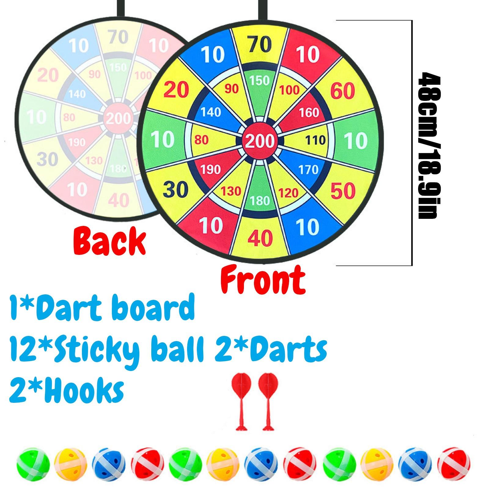 

12 мячей для детей, липкий мяч, доски для дротиков, мяч-мишень, детские игрушки, набор для спорта в помещении, игра в мяч-присоску, семейная спортивная вечеринка One Size жёлтый