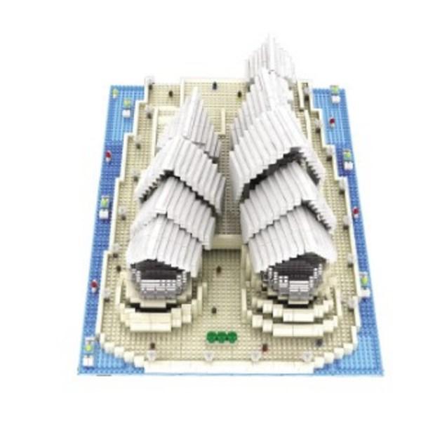 Frandy Nanoblock Landmark Large Building Sydney Opera House SM9916, Mixed Colors, Korean Popular Toys