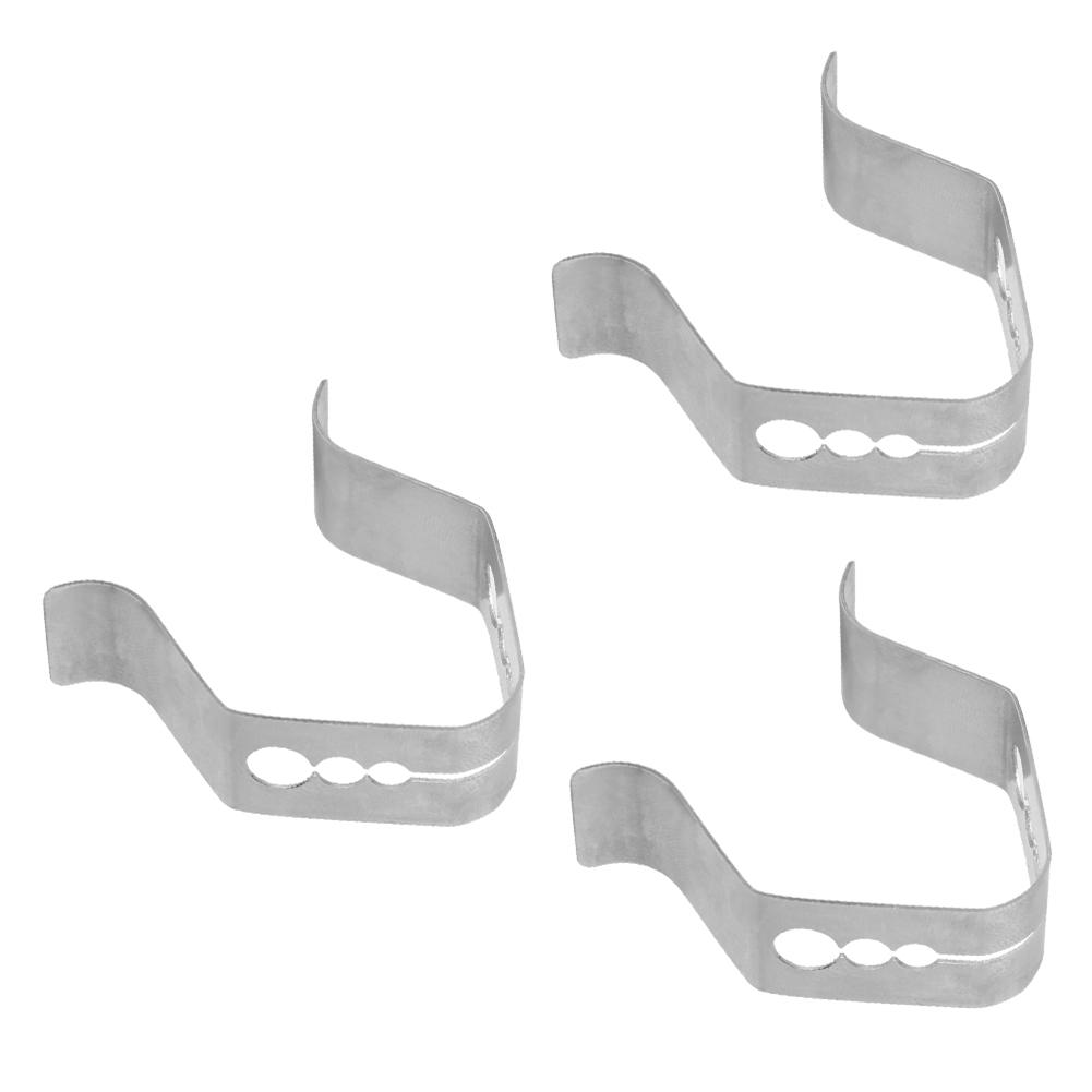 3Pcs Kitchen BBQ Grill Accessory Stainless Steel 3 Holes Barbecue Probe Fixing Clip Holders