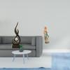 Resin Flame Figurine Modern Art Sculpture Virgin Mary Lady Artwork Decorative Desk Display Blessed