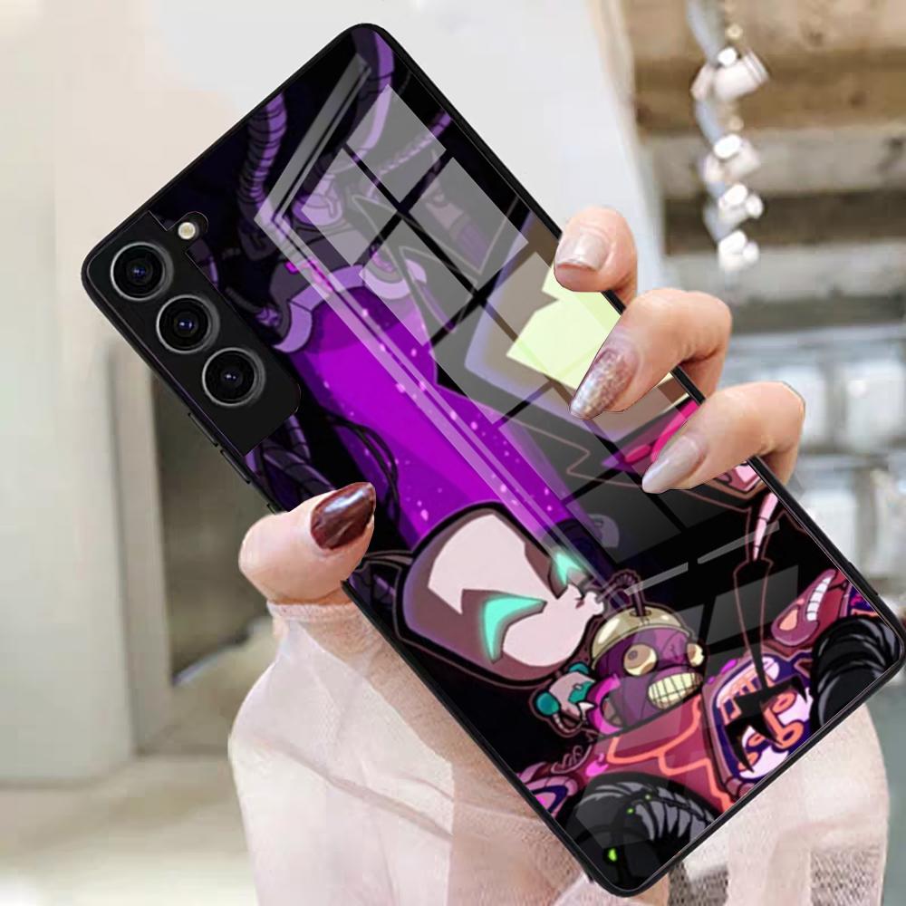 Invader Zim Phone Case For Samsung S25 Edge Ultra S23 S22 S21 S20 Ultra Plus S24 Fe A54 A53 A25 Glass Cover