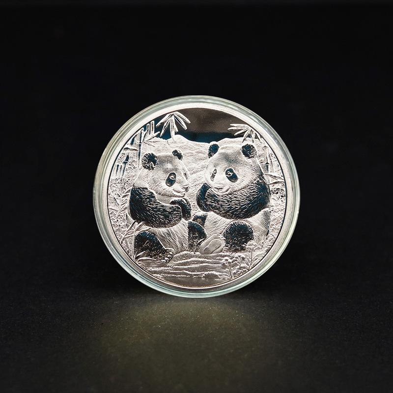 

Panda commemorative medal, Sichuan tourist attraction, panda commemorative coin, event souvenir, relief sculpture, metal crafts 40*1.5mm