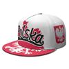 Poland Free Custom Name Logo Print Photo Pol Flat Brimmed Cap Nation Flag Pl Republic Polska Polish Country College Hip-hop Hat