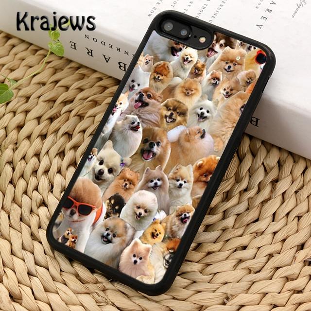 Krajews Pomeranian Puppy Dog Phone Case Cover For iPhone 16 15 14 Plus XS XR 11 12 Mini 13 Pro Max Coque Shell Fundas