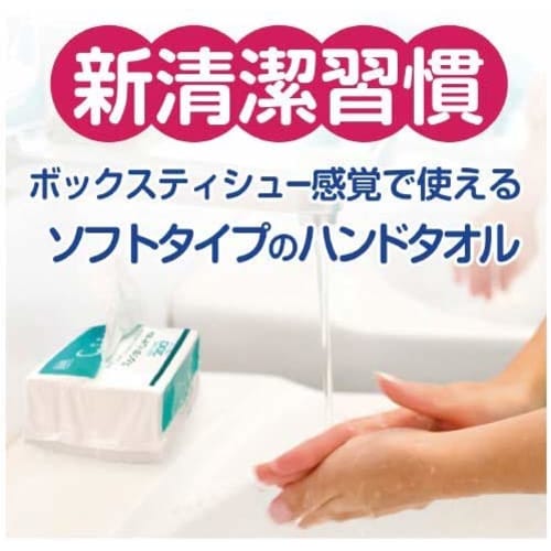 Nippon Paper Crecia EF Hand Paper Towels, Commercial Pack, 200 Pairs (2-Ply) x 16 Packs
