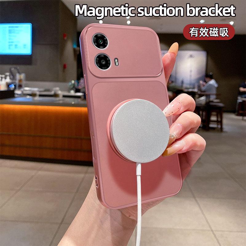 For Motorola Moto G34 Case Motorola Moto G35 Cover Phone Case Back Bumper Shockproof Soft Fundas Luxury Shockproof Bracket