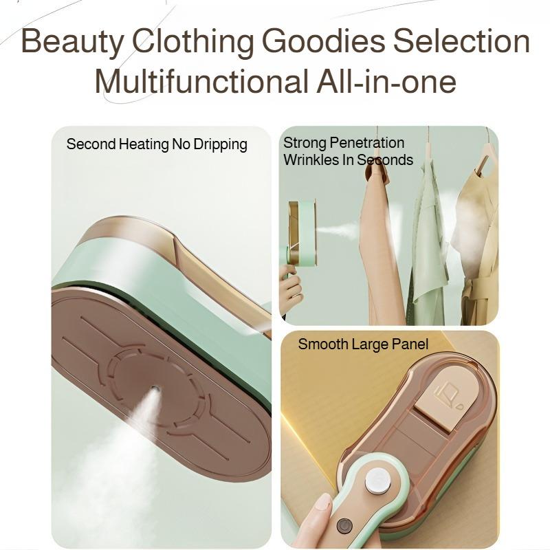 Handheld Steamer Steam Iron Rotating Portable Travel Home Use Quick Heat Clothes Fabric Care