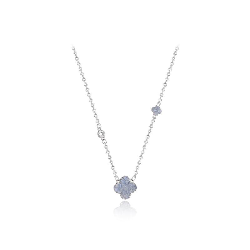 Barbie necklace Ice Soul Clover Sweet Romantic Forest Clover Exquisite Sparkling Ins Small Fresh Style Elegant Fashion High-level Feeling BARWWXL016 золотой