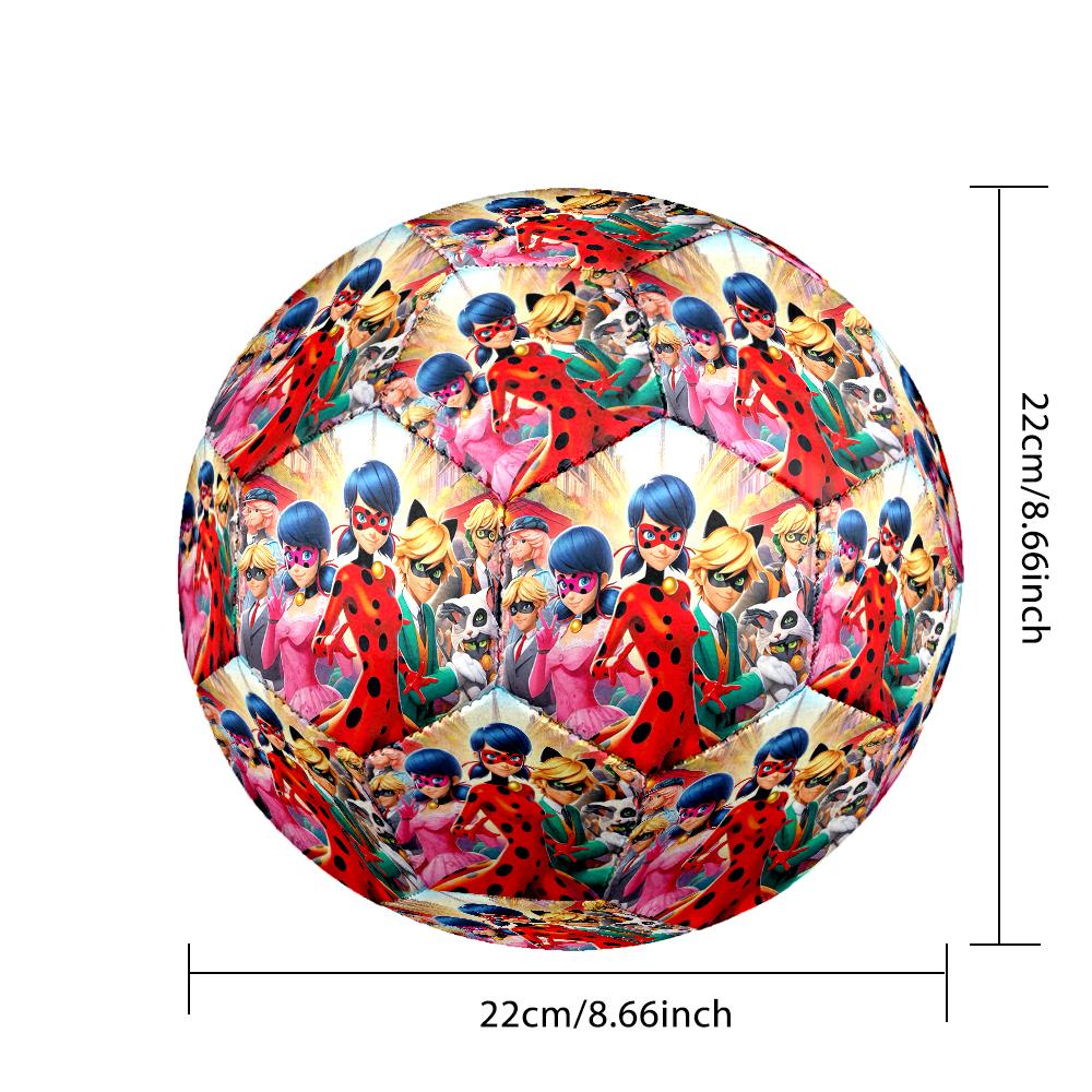 1pc Ladybug Size 5 Soccer Ball, Standard Sport Football Firm Stitching for Training And Match, Gentle on the Feet, Durable and Unique