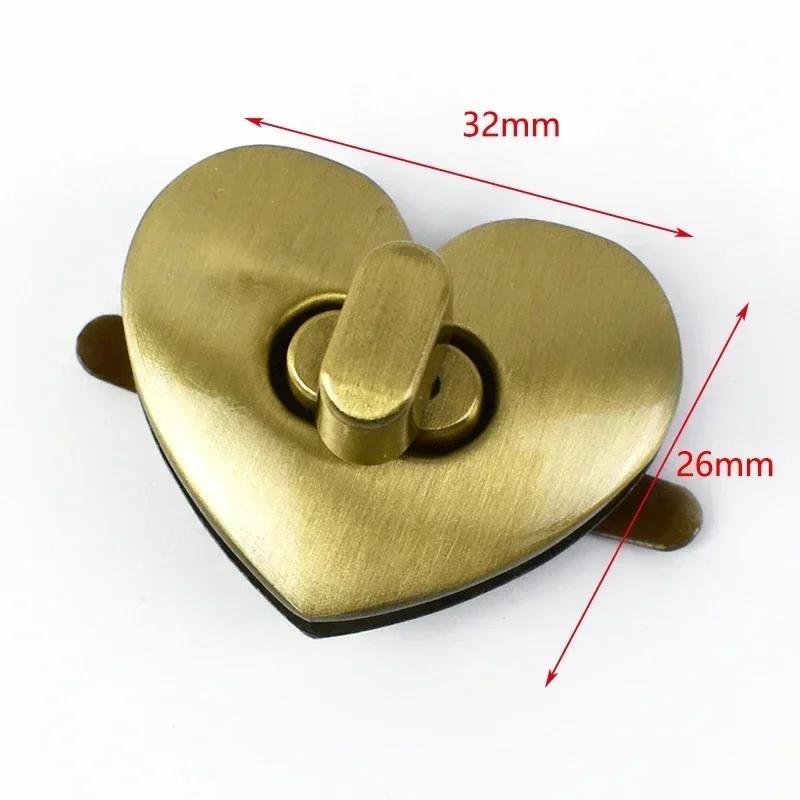 2/4Pcs Meetee Metal Lock Buckle Handbag Purse Brass Buckles Closure Spring Locks Rotating Clasp DIY Leather Crafts Accessories