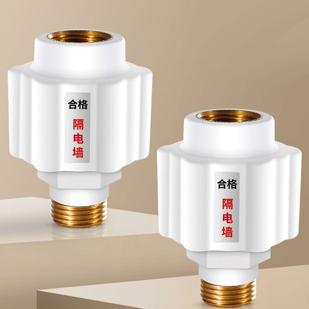 2x Universal Heater Partition Wall Device Gas Connector Firewall Water Heater Partition Wall Water Heater Anti-Electric
