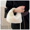 New plush messenger bag handbag texture fashion women's bag autumn and winter hair bag versatile niche chain handbag