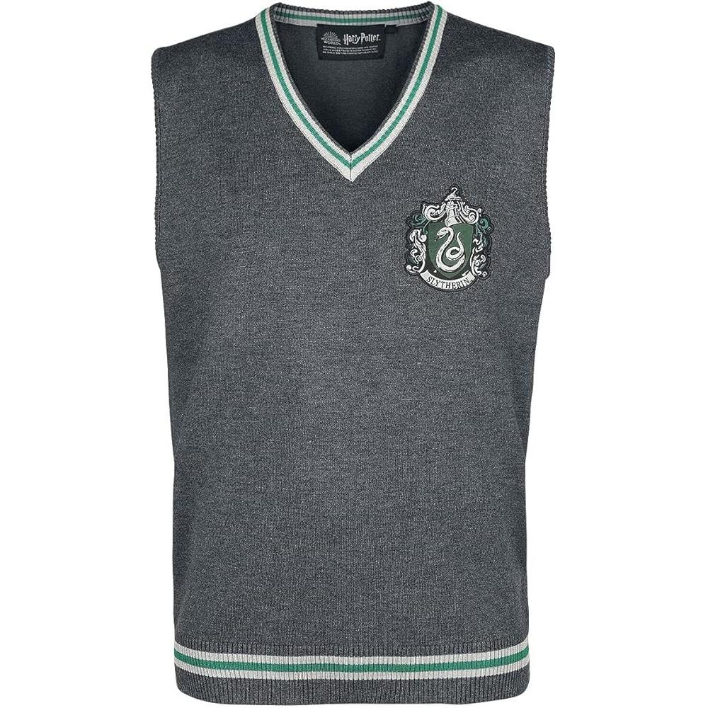 HARRY POTTER Mens Slytherin Pull Over Sleeveless Sweatshirt
