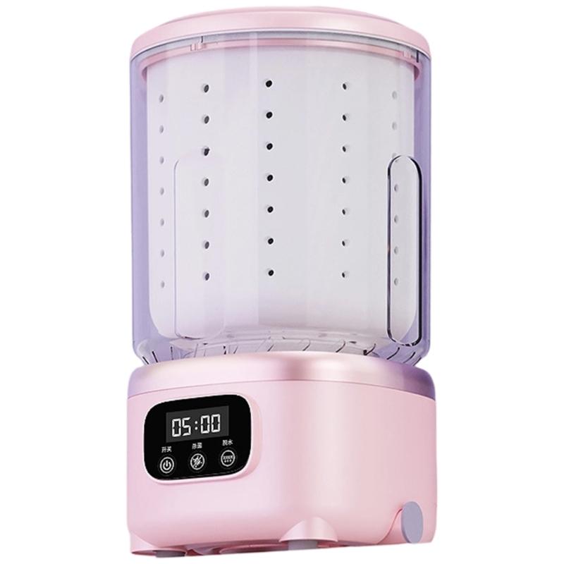 

Transportable Tiny Washing Machine Turn Dryer 2L ABS+PP Plan Quiet Action Hand Wash Motion Space Saving розовый