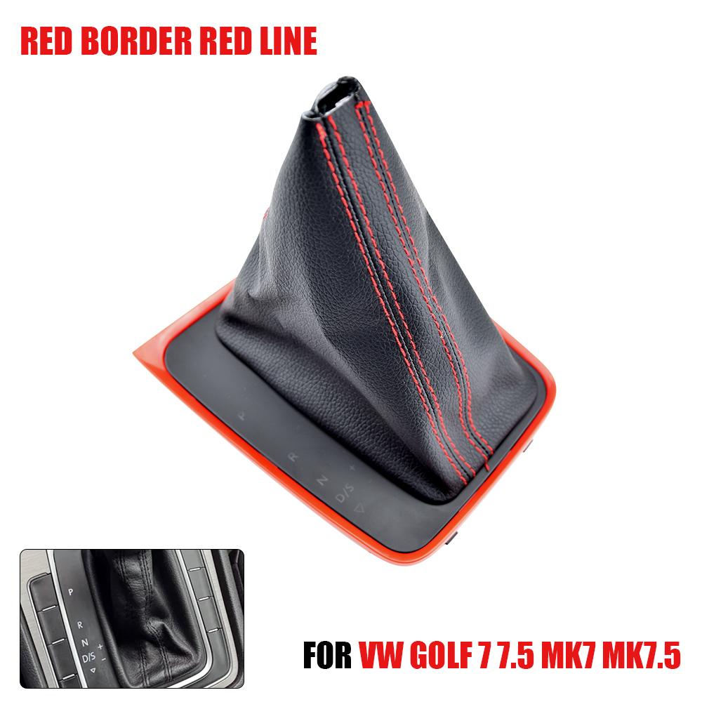 Pro VW Golf 7 7.5 MK7 Auto s levostranným řízením Stylingový Rám Držák Rámeček Řadicí Páky Kožená Manžeta
