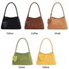 Trendy Multicolor Shoulder Bag PU Frosted Underarm Bag Comfortable Handle Large Capacity Tote Bag Commutting