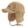 Windproof Velvet Pilot Hat Solid Color Winter Cap Japanese Bomber Hat  Outdoor
