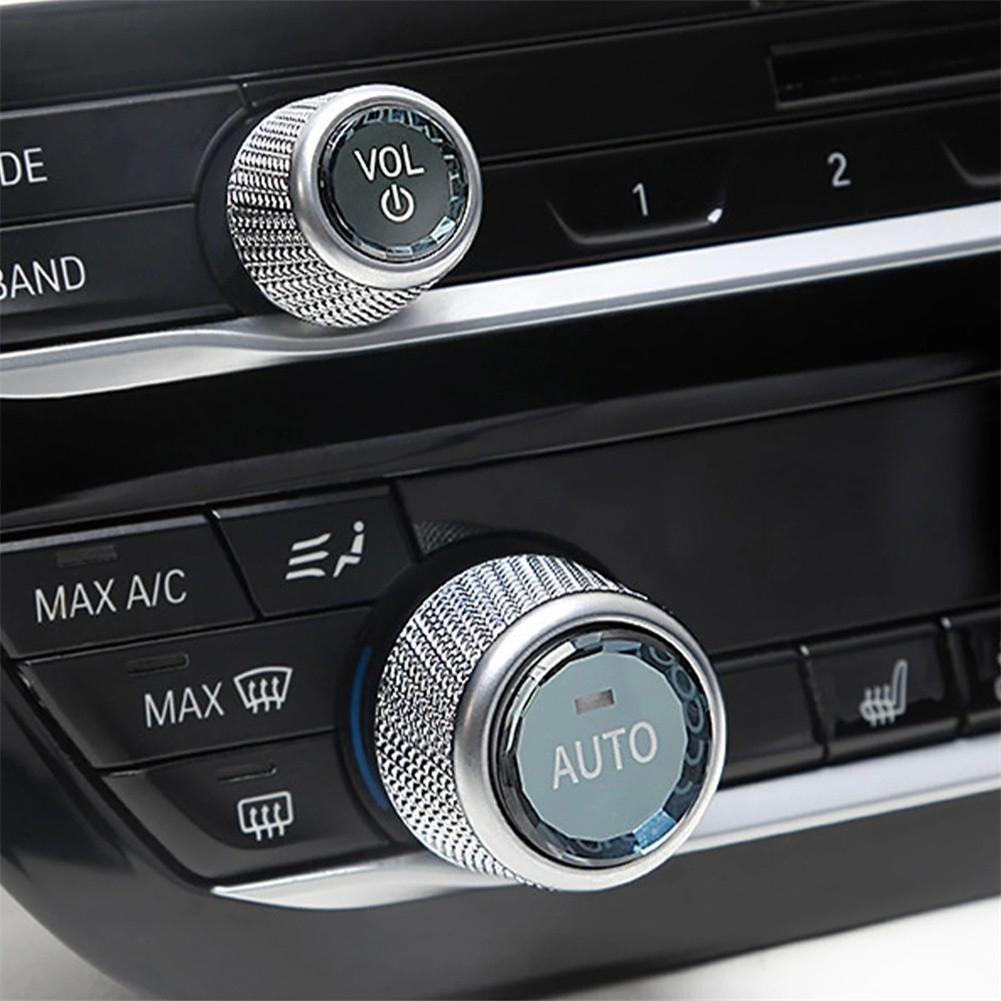 Buton de volum pentru controlul climatizării AC Capac inel de cristal pentru BMW G02 G01 G30 G12