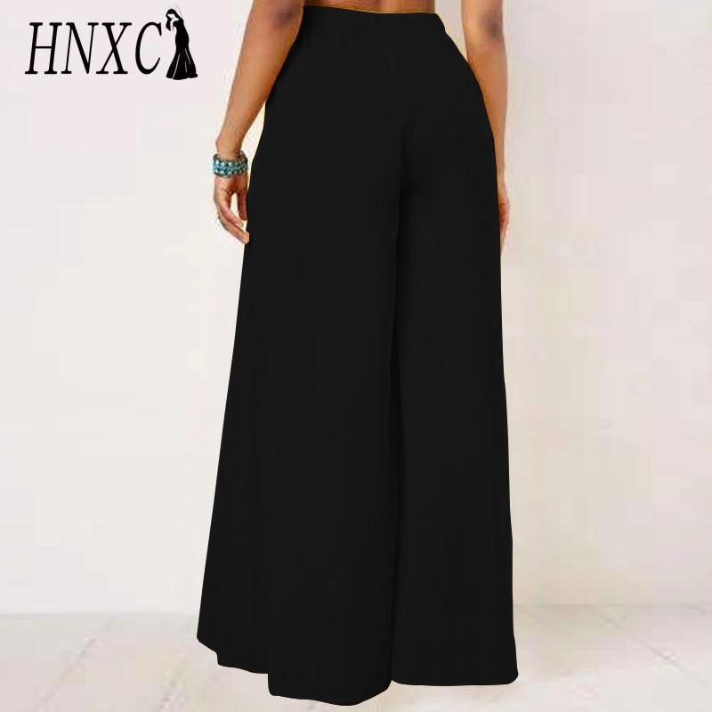 HNXC Damenmode, lässig, einfarbig, bedruckt, Hosen und Caprihosen