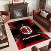 Ac Milan Customize Your Name Carpet Design for Bedrooms Study room Living Rooms Kitchen Antislip Carpet Anime Office Decor