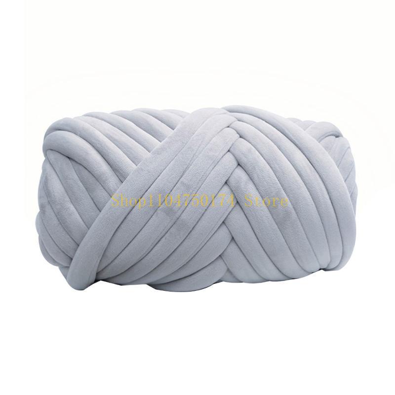 Chunky Tube Yarn for Knitting Soft and Plush Crystal Braid Cotton Thread top sale