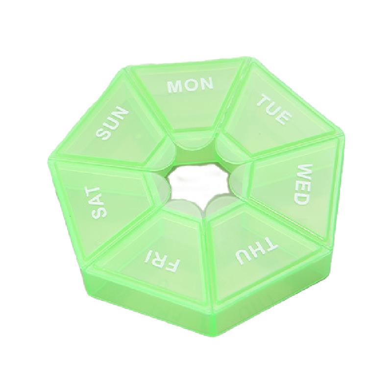 1 Stück Pillendose 7 Tage Tabletten Süßigkeiten Pillenbox Organizer Tragbare Aufbewahrung Tablettenhalter Reise Pillen Organizer Pillenspender