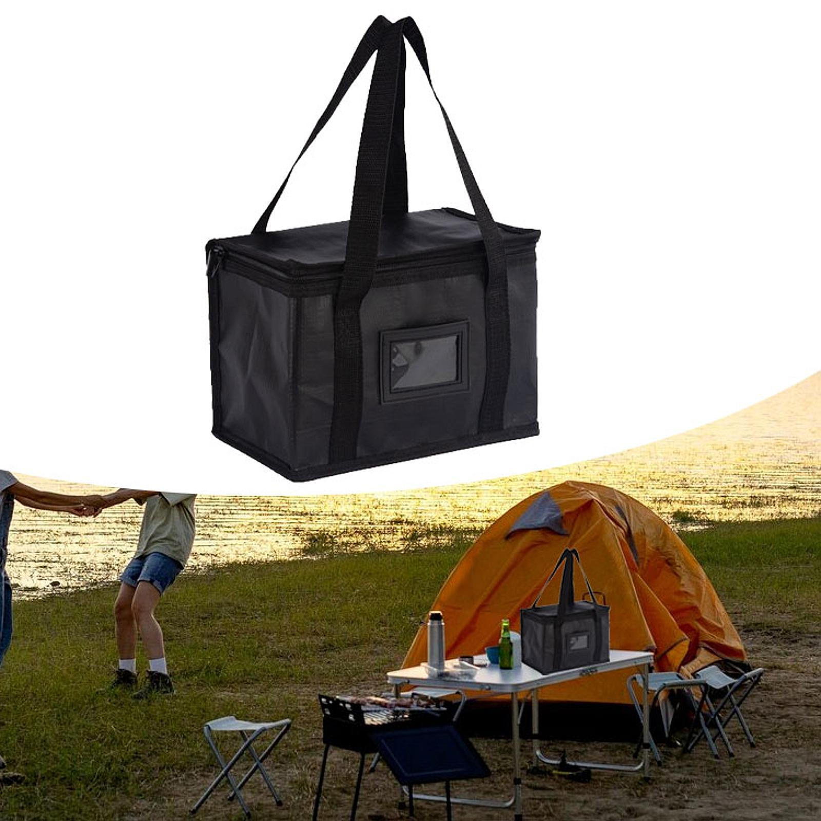 

Изолированная сумка для доставки еды, походное снаряжение, водонепроницаемая, термосумка для пикника S