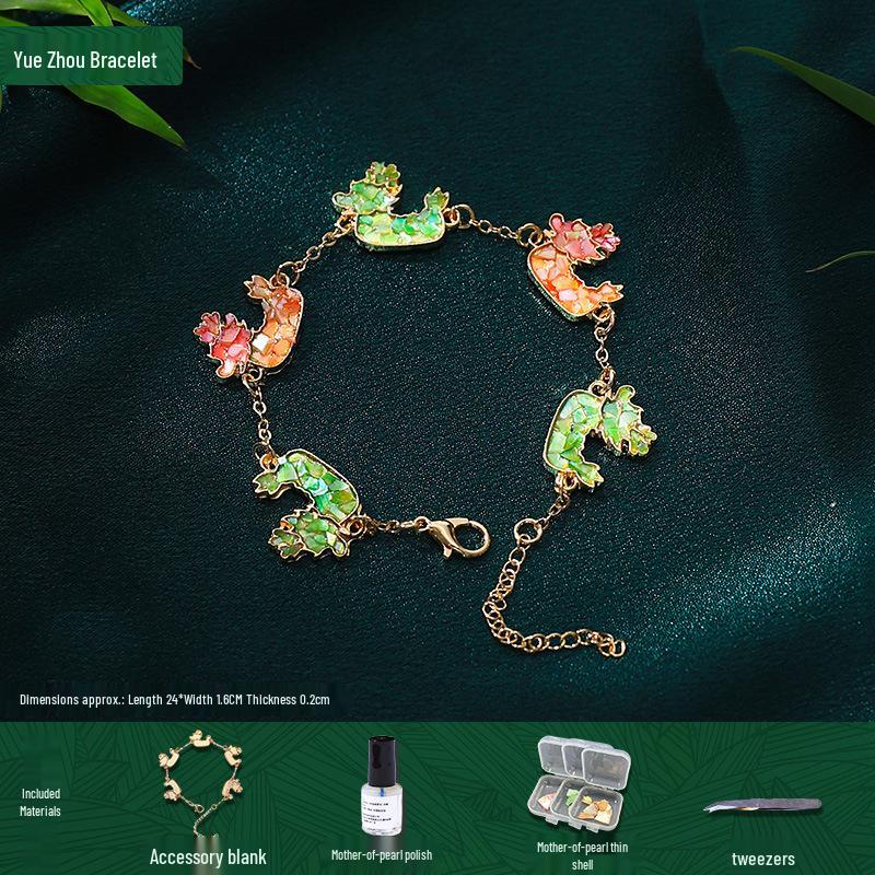 Mother-of-Pearl Hairpin Craft Kit: Brooch & Hairpin Shell Fragments - Perfect Mother’s Day Gift