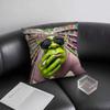 1pc Cute Funny S-Shrek Pillow Case Fashion Square Pillowcase Bedroom Sofa Room Ins Decoration Leisure