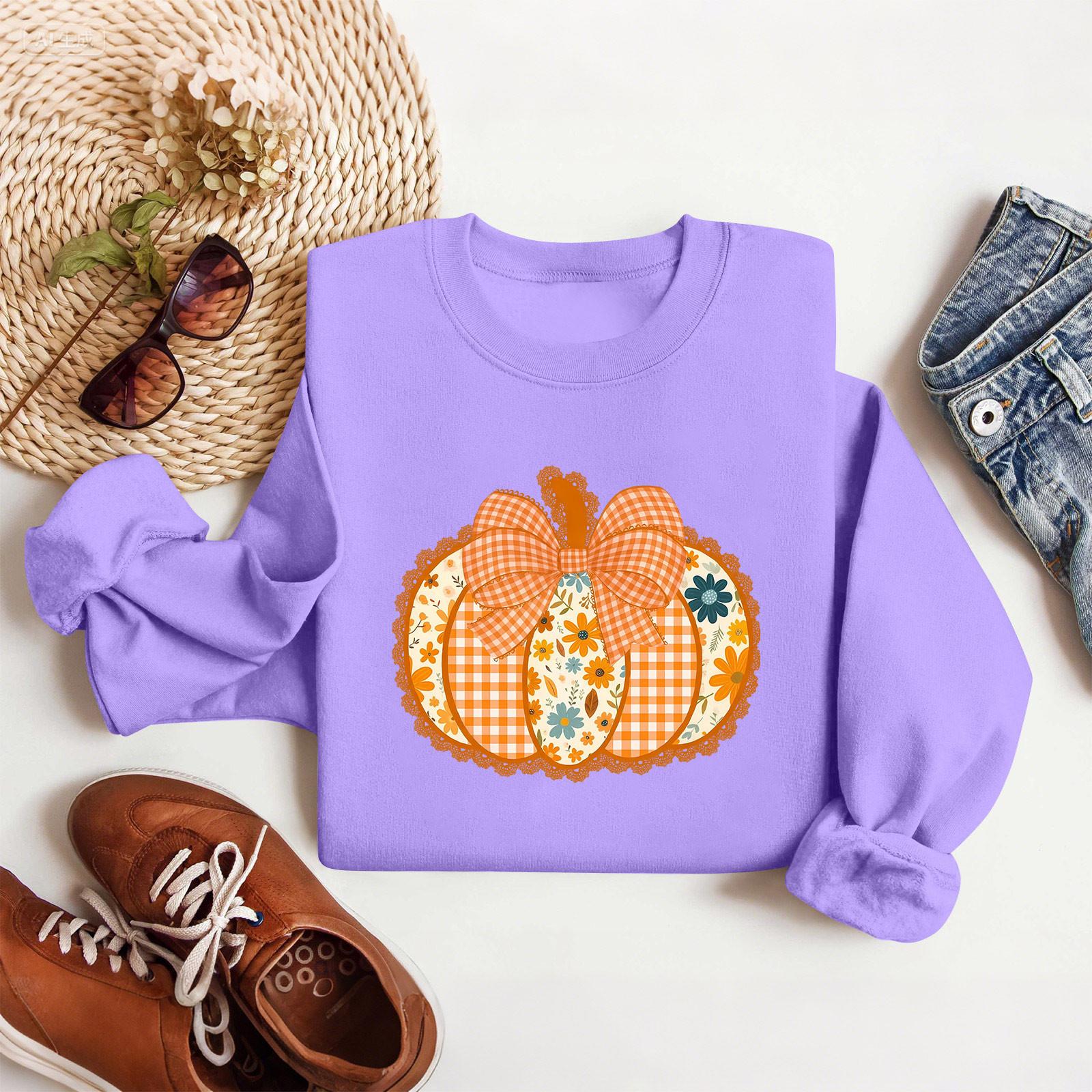 

Женские топы Женский свитшот с длинным рукавом Повседневный с круглым вырезом Свободного кроя Пуловер Флисовые топы XL фиолетовый