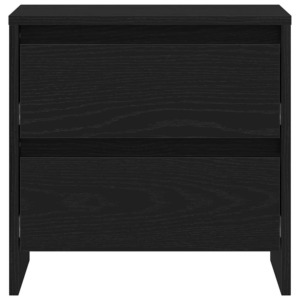 Moderner, Minimalistischer Nachttisch Mit Zwei Schubladen Zur Aufbewahrung, Niedriger Bettseiten-Schrank, 45 X 34 X 44,5 Cm