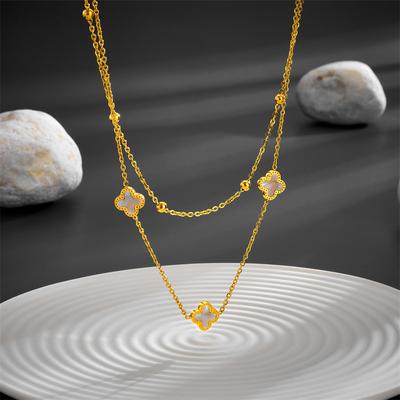 Stainless Steel Clover Necklace