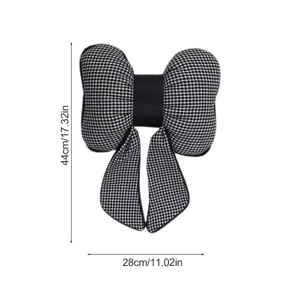 

Подушка для подголовника автомобиля в форме банта, хлопковая подголовник для автомобильного сиденья, поддержка шеи, подушки для сидений, подушка для отдыха, аксессуар для сиденья автомобиля