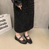 Evening wind shoes retro new Chinese single shoes women's shoes inner height increase 2025 early spring new French evening wind Mary Jane shoes