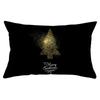 New Black Gold Series Christmas Peach Skin Print Waist Pillow Cover Home Accessories Cushion Cover Sofa Cushion Cover