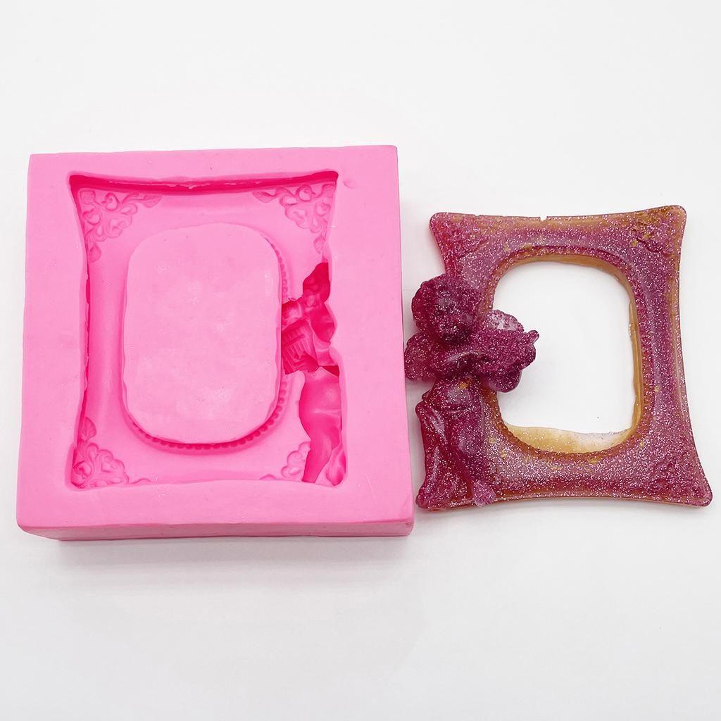 Big Square Frame Silicone Mold Fondant Cake Decorating Tool Sugarcraft Chocolate Gumpaste Mold Baking Tools