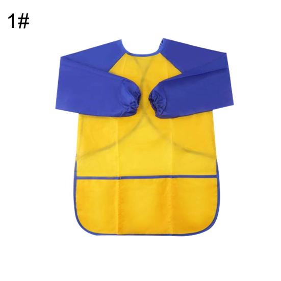 Kinder Malschürze Langarm Wasserdicht Kunst Malen Basteln Schürze