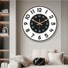Fashionable 2D Flat Home Wall Clock, Simple, Individual and Creative Living Room Timepiece