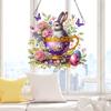 Easter Diamond Art Hanging Pendant Acrylic Diamond Painting Home Decor Rhinestone Diamond Art Window Pendants for Window Decor