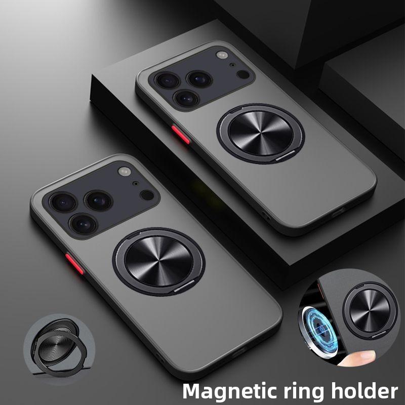For Apple iphone 17 Pro Max 17 Air Case Hard PC Ring Stand magnetic Protective Back Cover For iphone 17 16 15 14 13Pro Max Shell