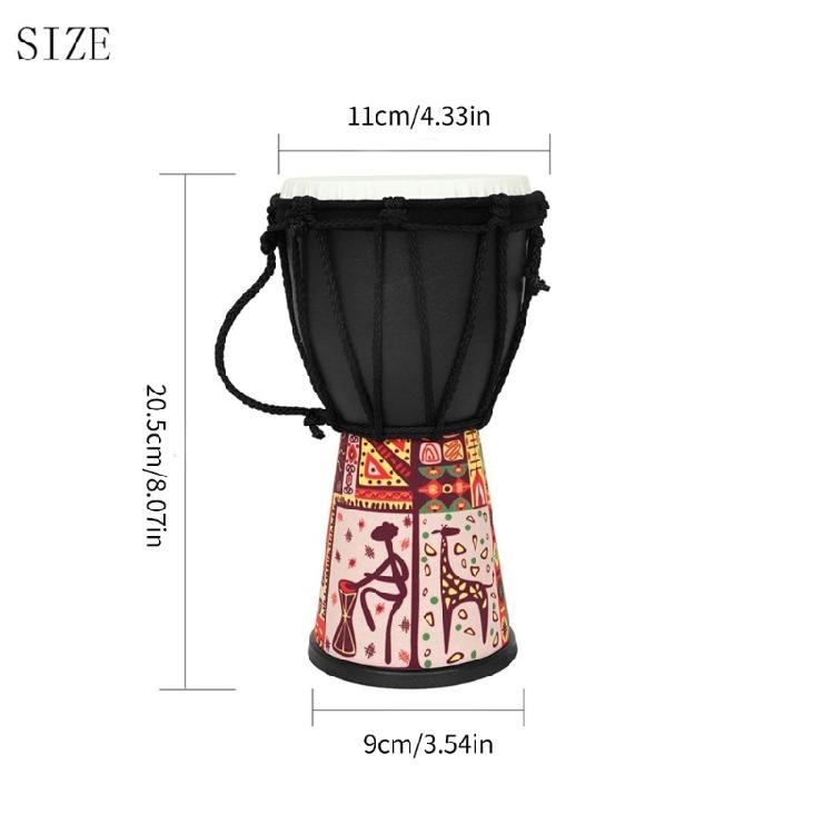 African Hand Drum Percussions Instrument Drum Rhythm Playing Toy Small Hand Drum