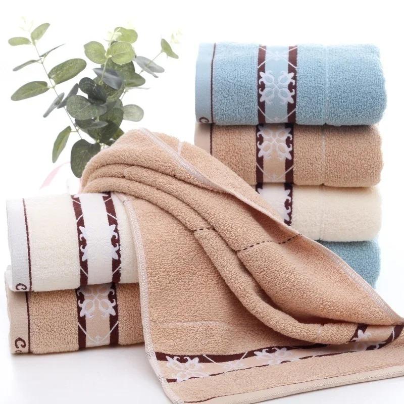 1PC Soft Cotton Bath Towel Beach Home Face Towel Adults Bathroom Absorbent Towels 35x75cm