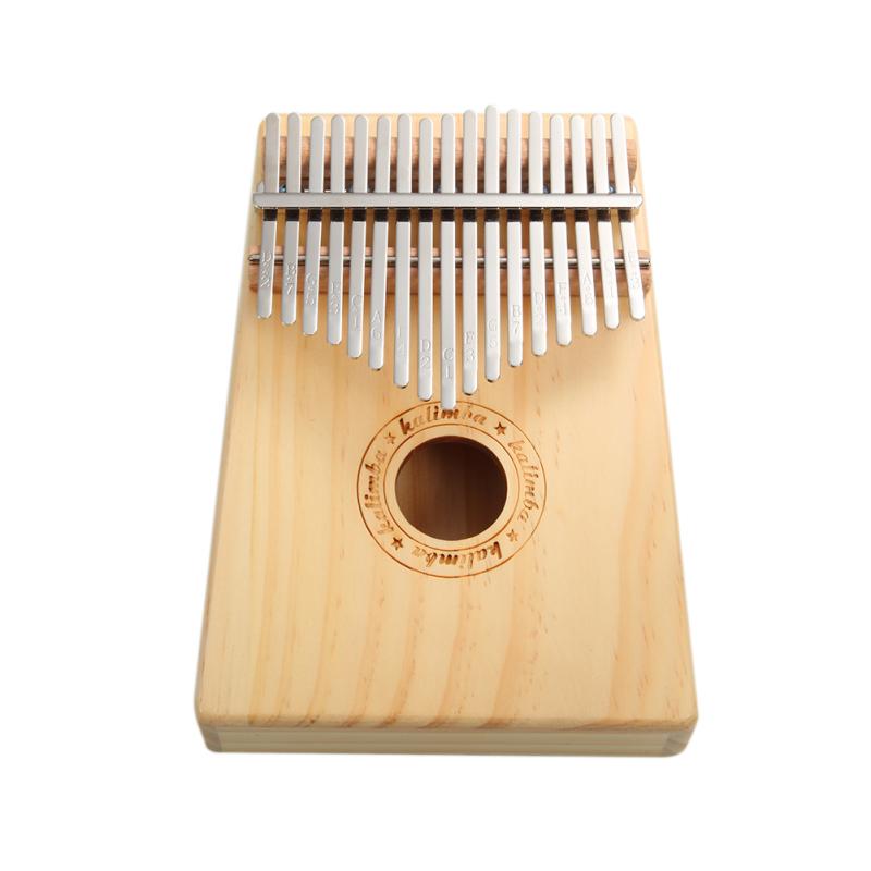 17 Keys Pine Wood Kalimba Finger Piano Thumb Mbira Musical Instrument for Music Tyro Children